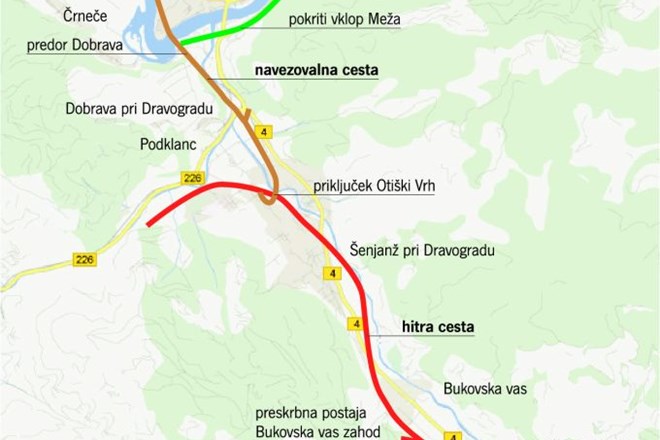 Trasa v dolžini 11,8 kilometra od priključka Slovenj Gradec jug do Dravograda je zasnovana kot štiripasovna cesta z...