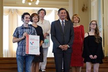 Predsednik države Borut Pahor počastil prve prejemnike priznanj inženirska iskra