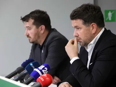 direktor NK Olimpija Igor Barišić<br><br>- 16.10.2023 – Nogometni klub NK Olimpija – predstavitev novega glavnega trenerja ljubljanske Olimpije <br><br>//FOTO: Tomaž Skale