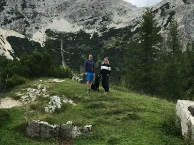 Estonka Jelena Bolšedonova s partnerjem Janom, ki je bil tudi razlog za selitev v Ljubljano. Foto:  osebni arhiv