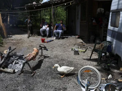 - 07.06.2023 – Romsko naselje Lepovče v občini Ribnica – romi - //FOTO: Jaka Gasar