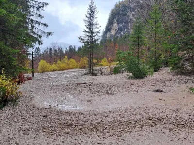 Plaz Tamar, uničena planinska pot