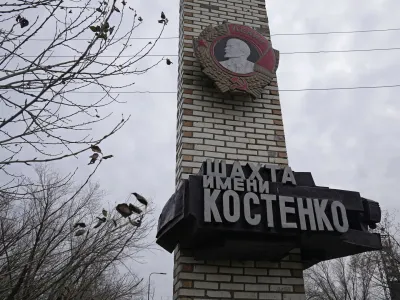 A view shows the entrance to the Kostenko coal mine operated by ArcelorMittal Temirtau following a mine fire in Karaganda, Kazakhstan October 28, 2023. REUTERS/Stringer