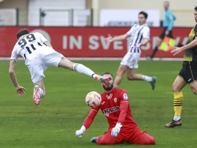 Emil Velič, Dardan Shabanhaxhaj- 29.10.2023 – nogomet – Radomlje: Mura, Prva liga Telemach, 14. krog: //FOTO: Jaka Gasar