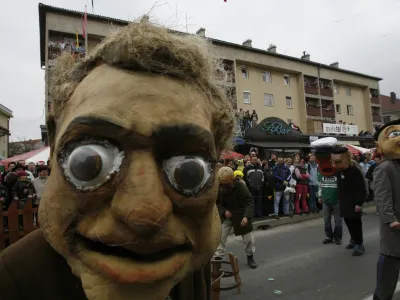 Pustni karneval v Cerknici, butalci, //FOTO: Luka Cjuha<br>OPOMBA: ZA OBJAVO V ČASOPISU DNEVNIK