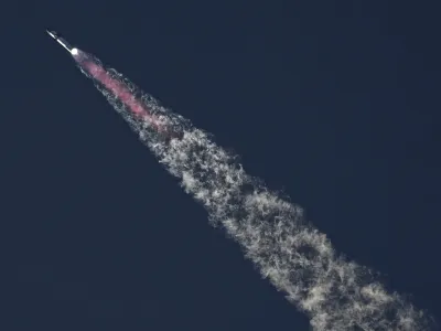 SpaceX's mega rocket Starship launches for a test flight from Starbase in Boca Chica, Texas, Saturday, Nov. 18, 2023. (AP Photo/Eric Gay)