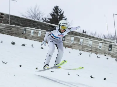 - Ema Klinec.- Tekma mešanih ekip na srednji skakalnici.- 25.02.2023 - 43. Svetovno prvenstvo v nordijskem smučanju PLANICA 2023 - največji športni dogodek v zgodovini Slovenije, //FOTO: Bojan Velikonja