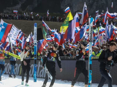  23.03.2024 - Finale svetovnega pokala v smučarskih skokih, ekipna tekma - sobota - Planica 2024 - FOTO: Luka Cjuha