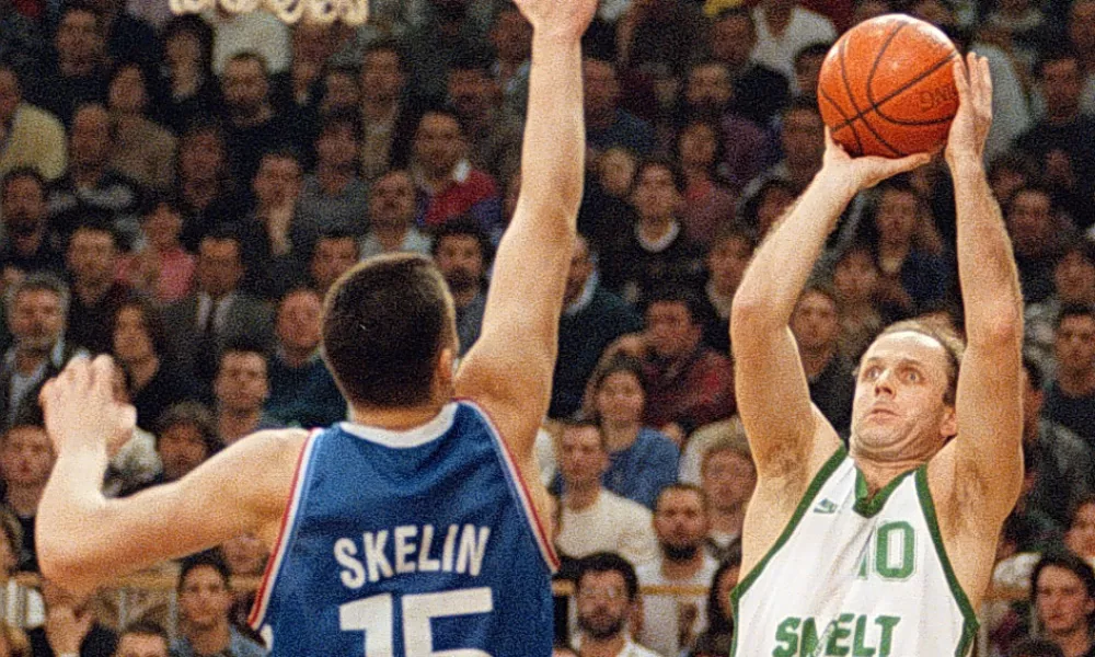 Dušan Hauptman, Košarka Olimpija Cibona / Foto: Luka Cjuha