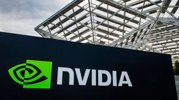 FILED - 23 February 2024, US, Santa Clara: The logo of the chip company Nvidia can be seen at its headquarters in Silicon Valley. The business of US chip designer and software specialist Nvidia continues to grow explosively thanks to the artificial intelligence boom. Photo: Andrej Sokolow/dpa