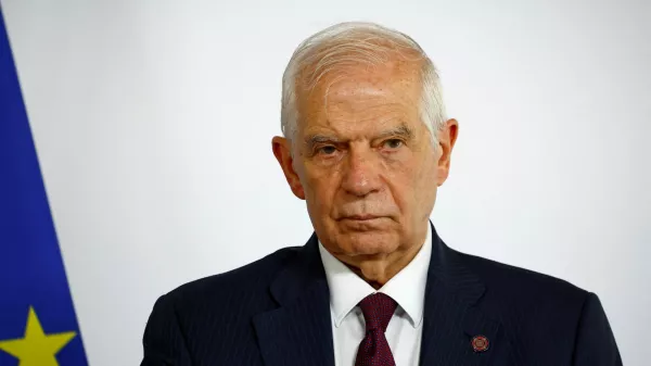 FILE PHOTO: European Union foreign policy chief Josep Borrell attends a news conference as part of an International Humanitarian Conference for Sudan and Neighbouring Countries at the Quai d'Orsay in Paris, France, April 15, 2024. REUTERS/Sarah Meyssonnier/File Photo