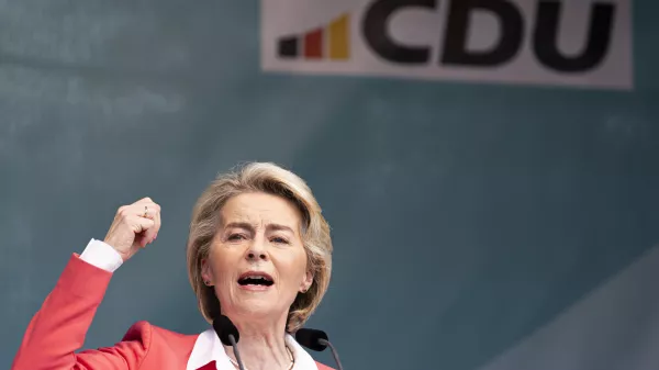 24 May 2024, Lower Saxony, Steinhude: Ursula von der Leyen, President of the European Commission and EPP lead candidate, speaks at the European elections campaign event of the Christian Democratioc Union (CDU) at Steinhuder Meer in the Hanover region. Photo: Michael Matthey/dpa