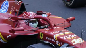 Ferrari driver Charles Leclerc of Monaco sits in his car after winning the Formula One Monaco Grand Prix race at the Monaco racetrack, in Monaco, Sunday, May 26, 2024. (AP Photo/Luca Bruno)