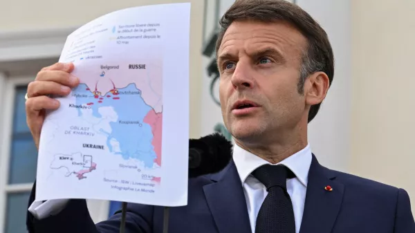 French President Emmanuel Macron speaks to reporters on the day of a joint Franco-German cabinet meeting at the German government's guest house, Schloss Meseberg castle north of Berlin, in Gransee, Germany, May 28, 2024. REUTERS/Annegret Hilse