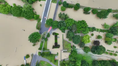 02 June 2024, Baden-Wuerttemberg, Meckenbeuren: The high water of the Schussen river floods parts of Meckenbeuren. Photo: Felix Kästle/dpa