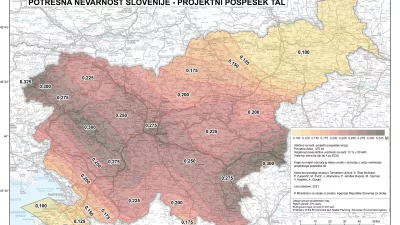 Nova karta potresne nevarnosti Slovenije – projektni pospešek tal (2021)