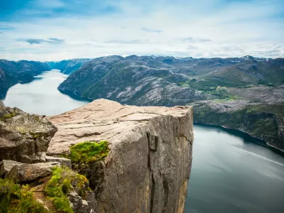 EYAPPC Preikestolen or Prekestolen, also known by the English translations of Preacher's Pulpit or Pulpit Rock, is a famous tourist att