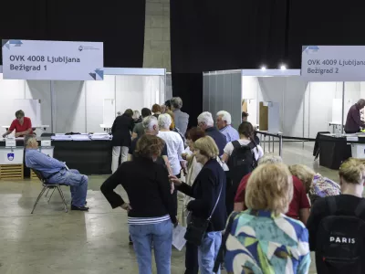 - 04.06.2024 - predčasne volitve in referendum - Gospodarsko razstavišče //FOTO: Jaka Gasar