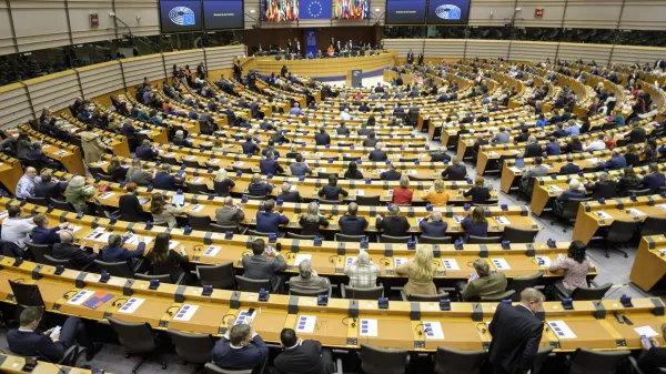 Belgija, Bruselj..Mini plenarno zasedanje Evropskega parlamenta v Bruslju, na katerem obravnavajo tudi poročilo o vstopu Hrvaškem v schengen..FotoThierry Monasse/S