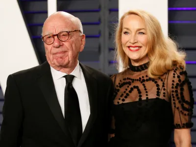 FILE PHOTO: 91st Academy Awards – Vanity Fair – Beverly Hills, California, U.S., February 24, 2019 – Rupert Murdoch and Jerry Hall. REUTERS/Danny Moloshok/File Photo