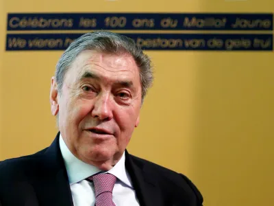 Former Belgian cycling champion Eddy Merckx attends the presentation of the Grand Depart of the 2019 Tour de France cycling race in Brussels, Belgium, January 16, 2018. REUTERS/Francois Lenoir