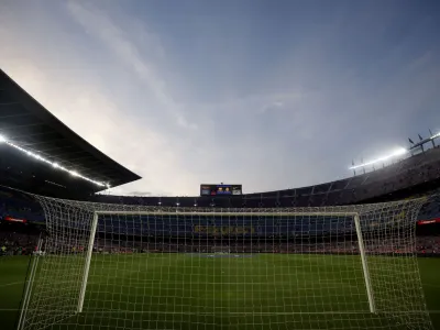 Soccer Football - LaLiga - FC Barcelona v Villarreal - Camp Nou, Barcelona, Spain - May 22, 2022 General view inside the stadium before the match REUTERS/Albert Gea