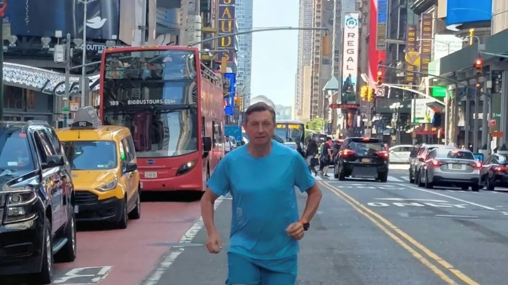 Borut Pahor pravi, da New York ponuja "ful" tekaških užitkov. F instagram