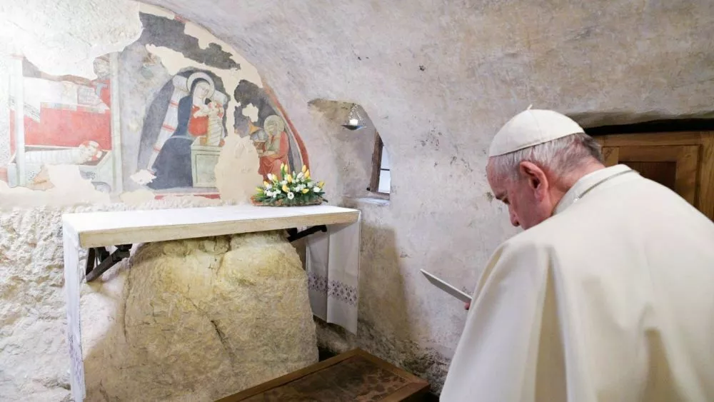 Papež Frančišek decembra 2019 v Grecciu / Foto: Vatican Media / Foto: Vatican Media 