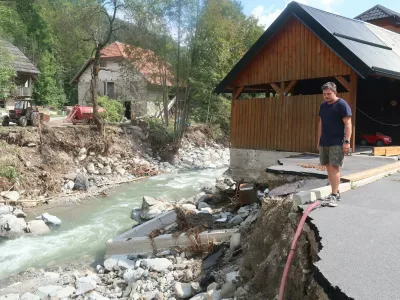 Iskrica, Črna na Koroškem, vodna ujma, družina Košutnik, Sašo. Foto: Tatjana Pihlar / Foto: Tatjana Pihlar