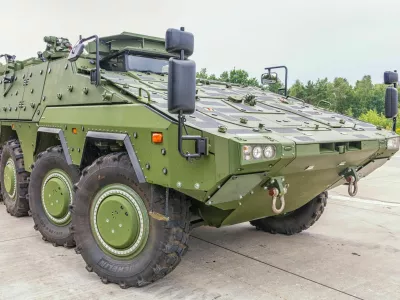 KHDDCE Armoured Transport Vehicle 'Boxer', produced by German company Rheinmetall