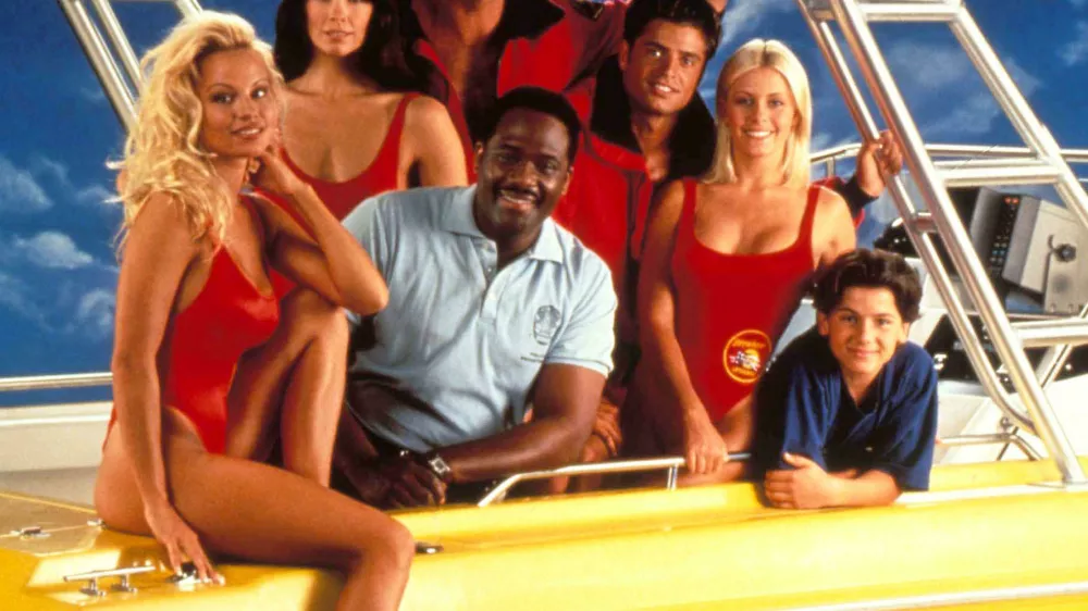 DPPEW3 Jan. 10, 2006 - BAYWATCH CAST.TV-FILM STILL. SUPPLIED BY JBB- PAMELA ANDERSON, ALEXANDRA PAUGREGORY ALAN WILLIAMS L DAVID HASSELHOFF DAVID CHARVET NICOLE EGGERT AND JEREMY JACKSON.L7970JBB(Credit Image: ? Globe Photos/ZUMAPRESS.com)