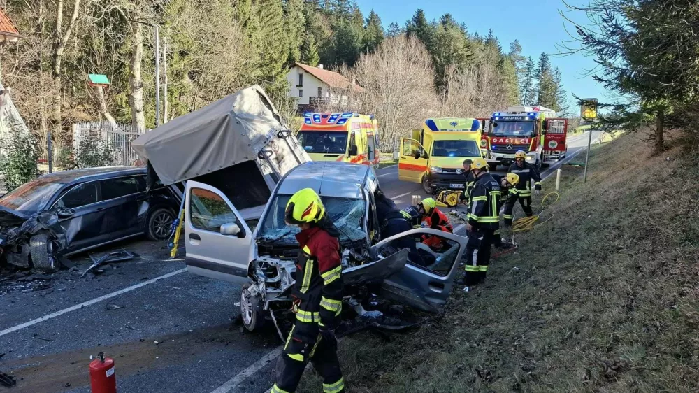 prometna nesreča Stenica / Foto: Pgd Zreče