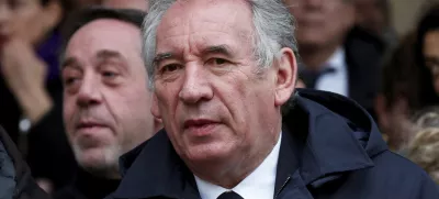 FILE - Francois Bayrou, leader of French centrist party MoDem (Mouvement Democrate), arrives to attend a ceremony for the French victims of the Oct.7 2023 Hamas' attack, at the Invalides monument, Wednesday, Feb.7, 2024. French President Emmanuel Macron named key centrist ally François Bayrou as new prime minister Friday Dec.13 2024. (Gonzalo Fuentes/Pool via AP, File)