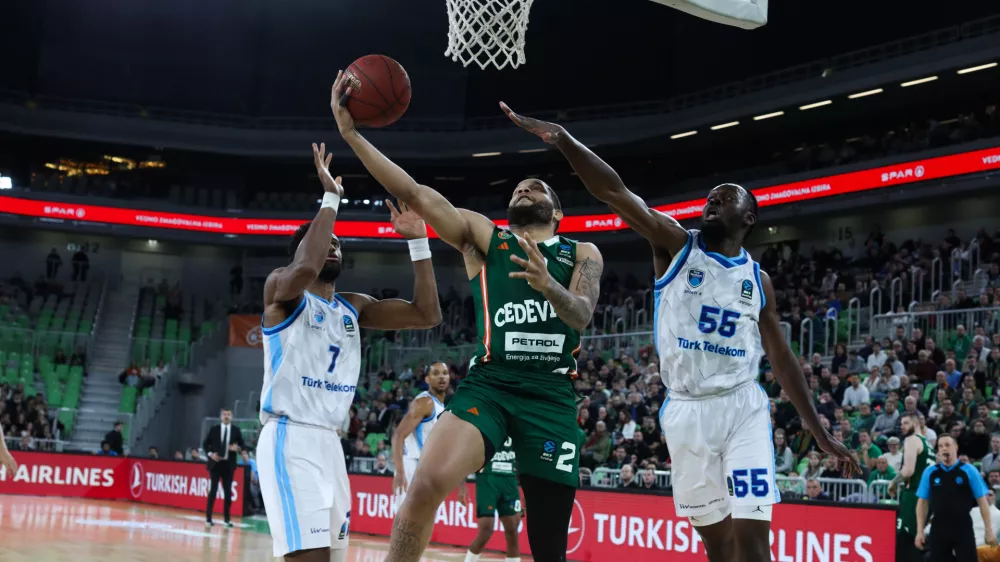 - Jones Devante,- 18.12.2024. - Košarka Cedevita Olimpija - Türk Telekom v 12. krogu evropskega pokala. //FOTO: Bojan Velikonja