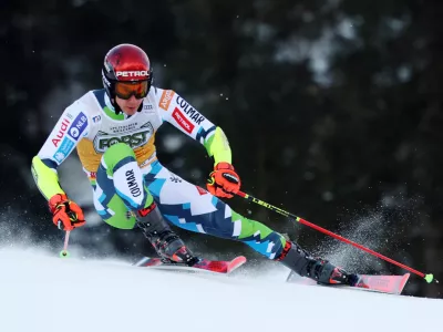 Žan Kranjec je s sedmim mestom v Alti Badii zaostal za pričakovanji in v veleslalomskem seštevku zdrsnil na četrto mesto. Foto: Reuters