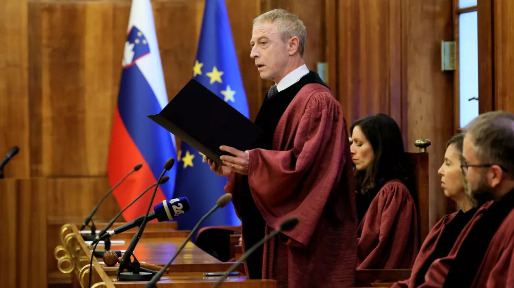 Ljubljana, Ustavno sodisce.Slavnostna seja ustavnega sodisca ob dnevu ustavnosti.Predsednik ustavnega sodisca Rok Ceferin.