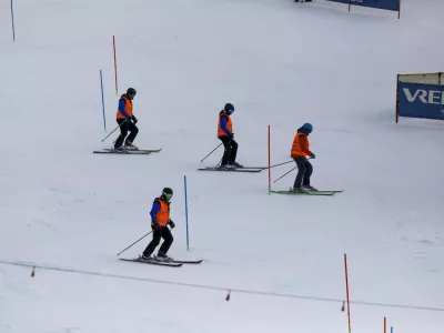 05.01.2025 - FIS Svetovni pokal v alpskem smučanju za ženske Kranjska Gora 2025 - smučanje - slalom - FOTO: LUKA CJUHA