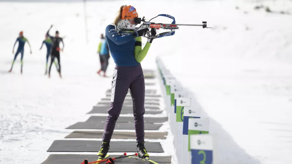 BiatlonAnamarija Lampič03.01.2025 Trening moške in ženske biatlonskebreprezentance Slovenije pred začetkom svetovnega pokala v letu 2025FOTO: Nik Erik Neubauer