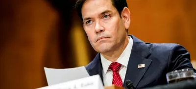 U.S. Senator Marco Rubio, U.S. President-elect Donald Trump's nominee to be secretary of state, sits on the day he testifies during a Senate Foreign Relations Committee confirmation hearing on Capitol Hill in Washington, U.S., January 15, 2025. REUTERS/Nathan Howard