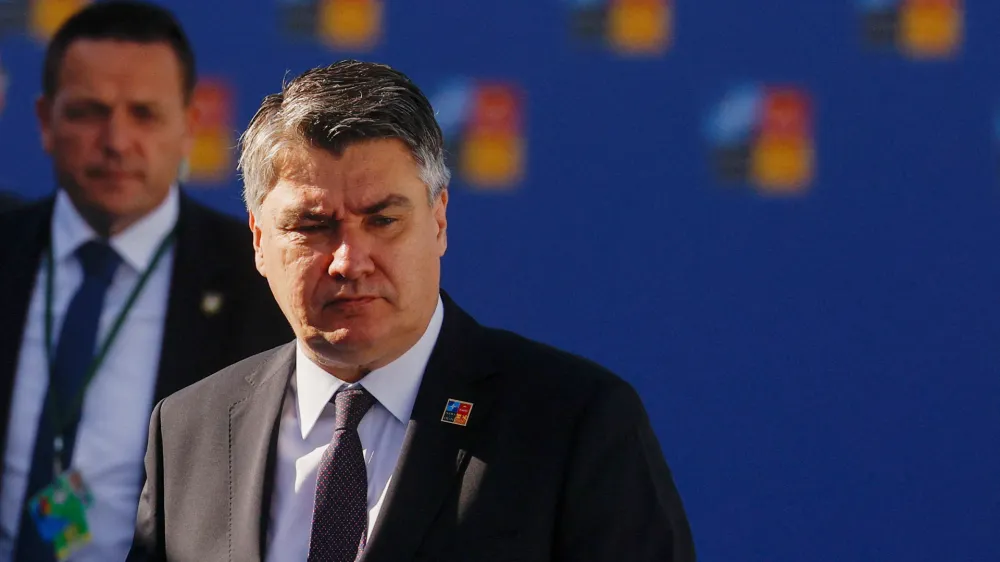 Croatia's President Zoran Milanovic attends a NATO summit in Madrid, Spain June 30, 2022. REUTERS/Susana Vera