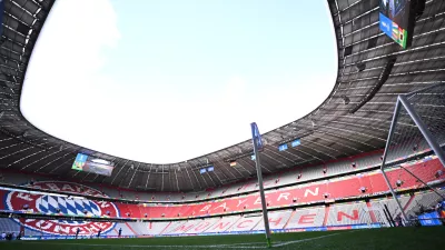 14 June 2024, Bavaria, Munich: A general view into the Munich Football Arena ahead of the UEFA Euro 2024 group A soccer match between Germany and Scotland. Photo: Tom Weller/dpa