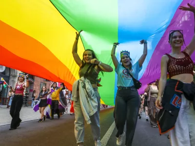 15.06.2024 - povorka po ulicah Ljubljane v okviru Parade ponosa 2024 - parada ponosa - Pride Foto: Luka Cjuha