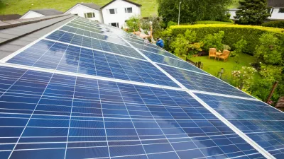 CWY2CC solar panels on a house roof in Ambleside, UK.