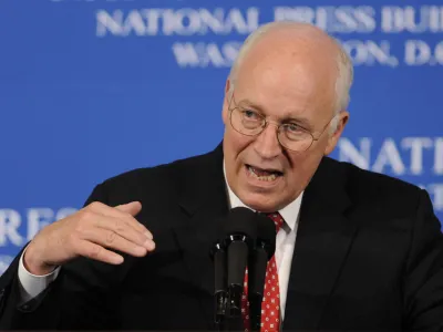 Former Vice President Dick Cheney speaks at the Gerald R. Ford Foundation Journalism Awards luncheon at the National Press Club in Washington, Monday, June 1, 2009. (AP Photo/Susan Walsh)