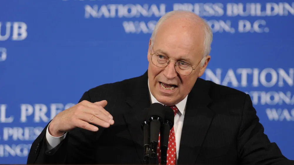 Former Vice President Dick Cheney speaks at the Gerald R. Ford Foundation Journalism Awards luncheon at the National Press Club in Washington, Monday, June 1, 2009. (AP Photo/Susan Walsh)