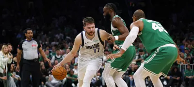 Za Luko Dončićem je kljub porazu v finalu najbolj uspešna sezona v ligi NBA. / Foto: USA TODAY Sports via Reuters