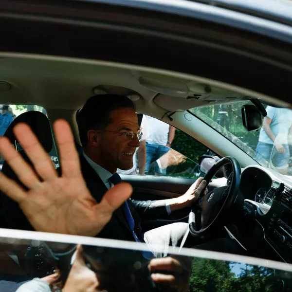 Dutch Prime Minister Mark Rutte leaves the Huis ten Bosch Palace, in The Hague, Netherlands July 8, 2023. REUTERS/Piroschka van de Wouw