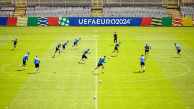 Nemcija, Wuppertal.Uradni trening slovenske nogometne reprezentance pred tekmo evropskega prvenstva z Anglijo.