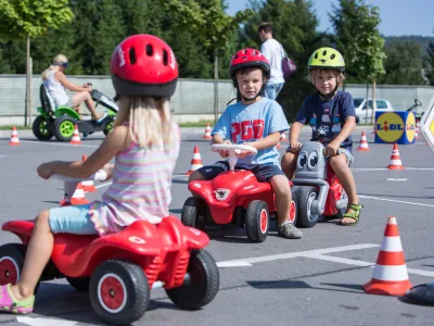 Park varne mobilnosti bi bil med drugim namenjen izboraževanju najmlajših o pravilnem in varnem obnašanju v prometu. (Slika je simbolična.)