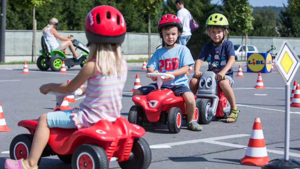 Park varne mobilnosti bi bil med drugim namenjen izboraževanju najmlajših o pravilnem in varnem obnašanju v prometu. (Slika je simbolična.)